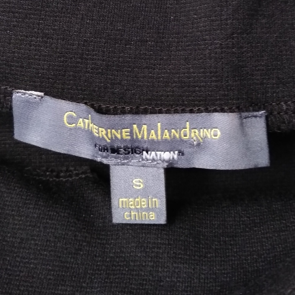 Catherine Malandrino Design Nation Black Ponte Top - Picture 7 of 8